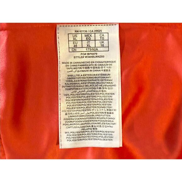 GUESS Los Angeles Corset Tank Coral Blue Polka Dot Size XL Coquette Pin Up - Picture 14 of 14